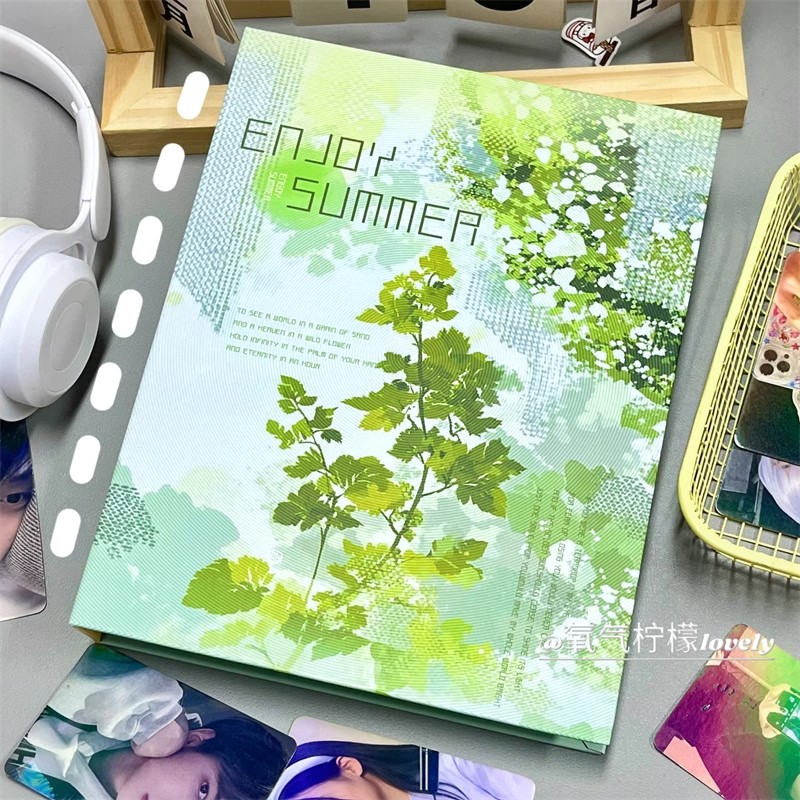 Kpop Photo Card Binder 3 Inch - Summer Fresh Green A5 Photo Card