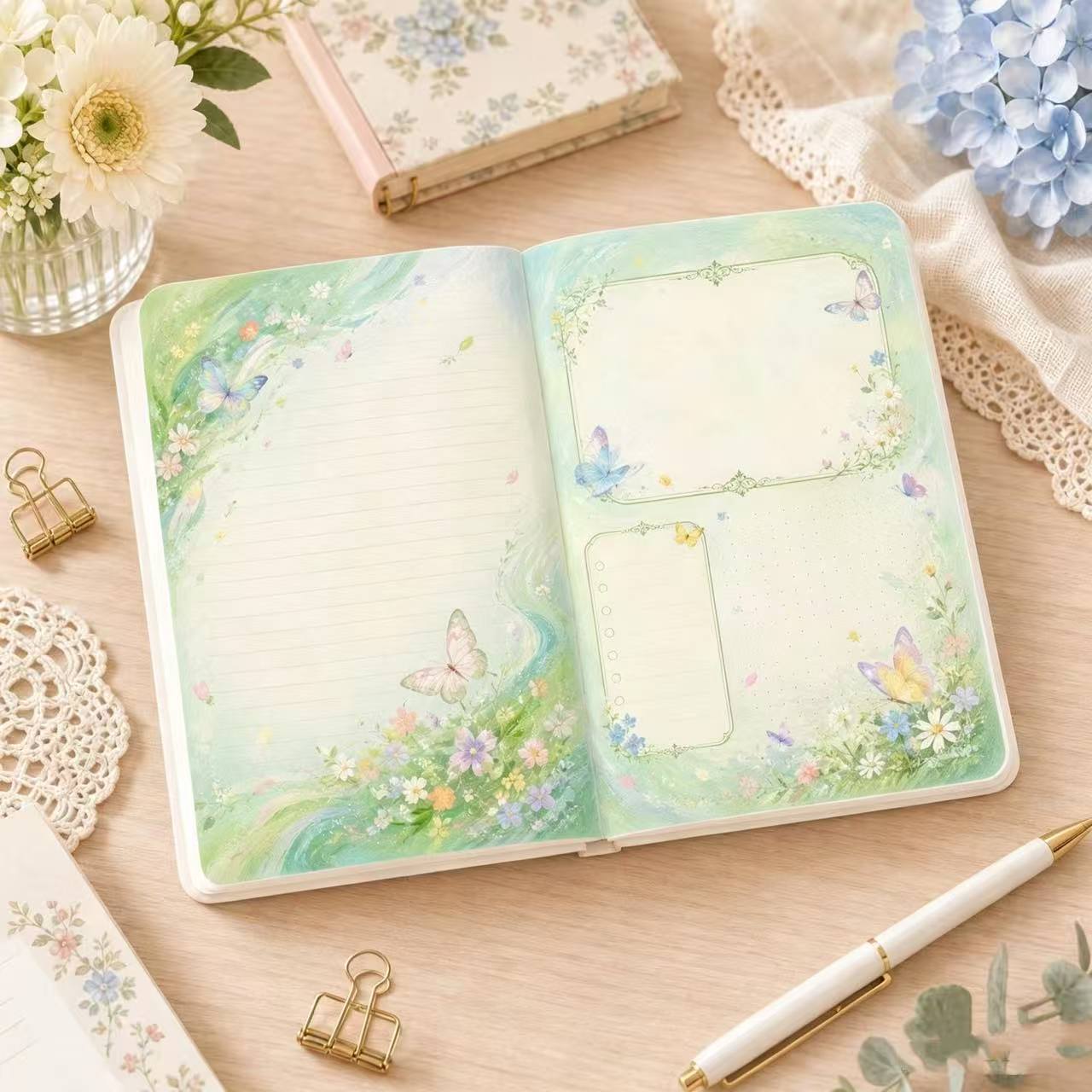 Vintage Butterfly Leather Note - Vintage Leather Journal Notebook review and price