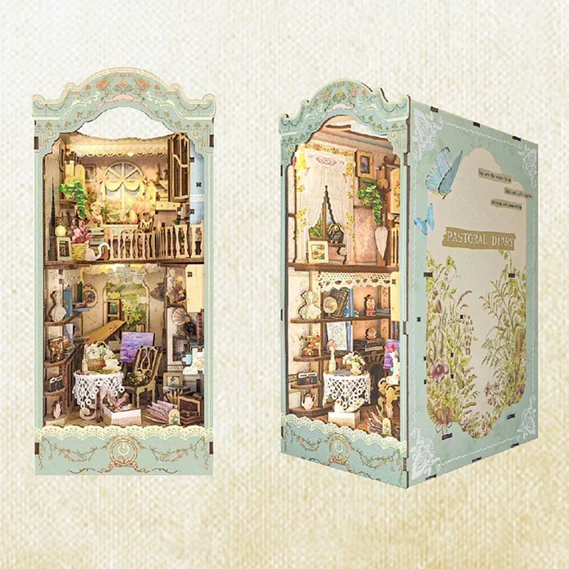 Fairy Tale Town Bookshelf Fore - Diy Wooden Book Nook Kit Shelf Insert review and price