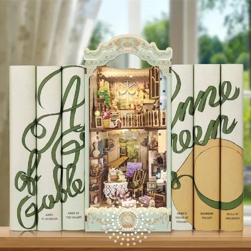 Fairy Tale Town Bookshelf Fore - Diy Wooden Book Nook Kit Shelf Insert review and price