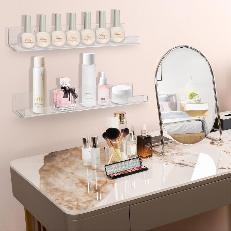 1-5 PCS 30cm Wall Mounted Acry - Clear Acrylic Book Stand Holder review and price